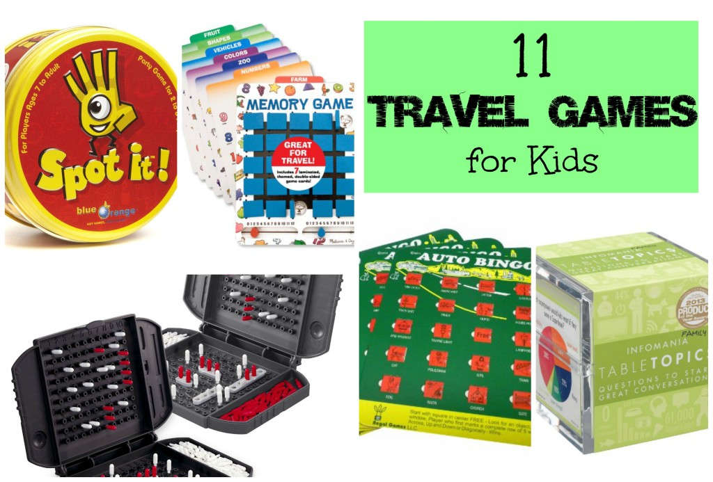 11 Travel Games for kids cover