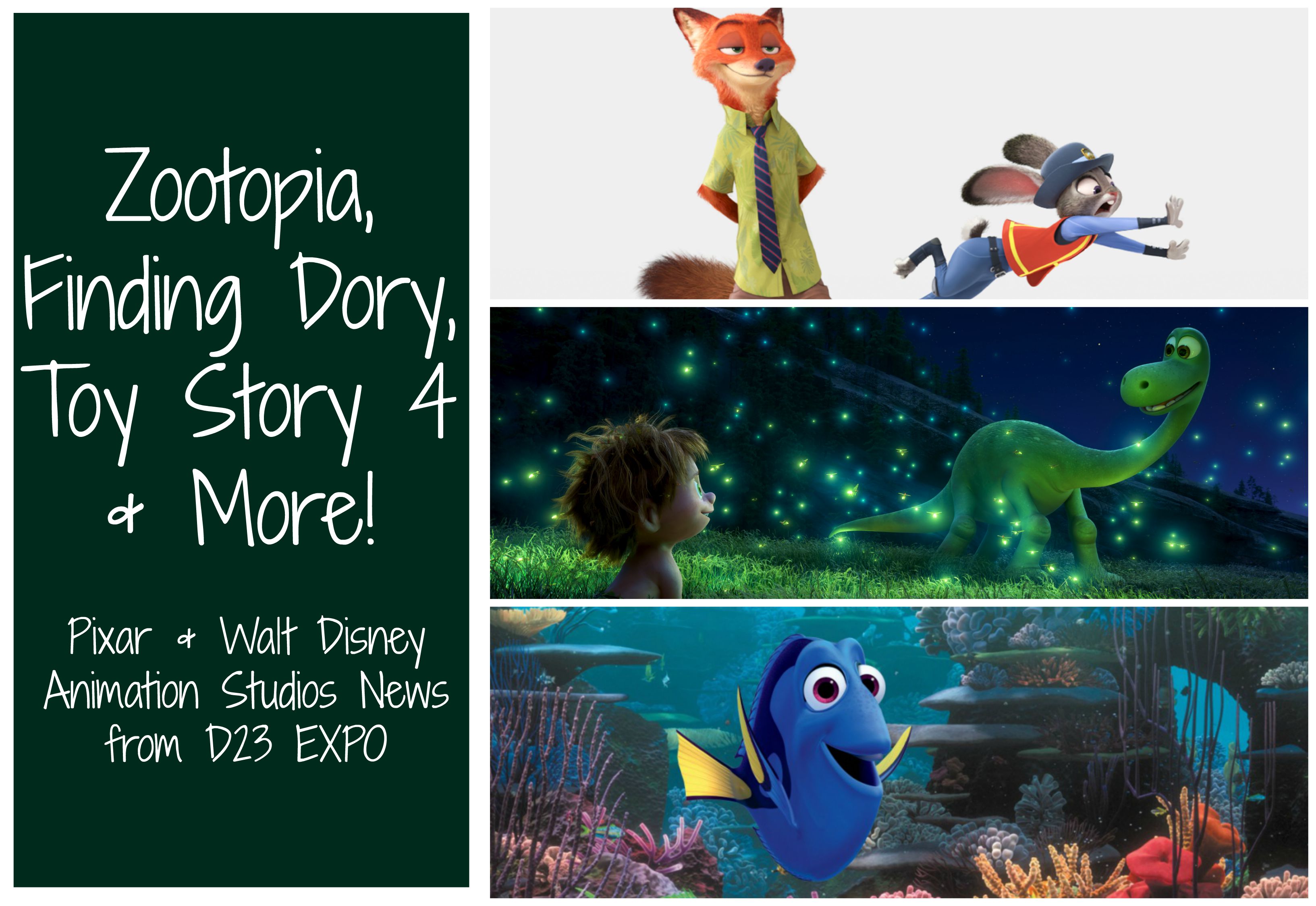 Zootopia, Finding Dory, & Toy Story 4 - Pixar & Walt Disney Animation  Studios Info from D23 EXPO