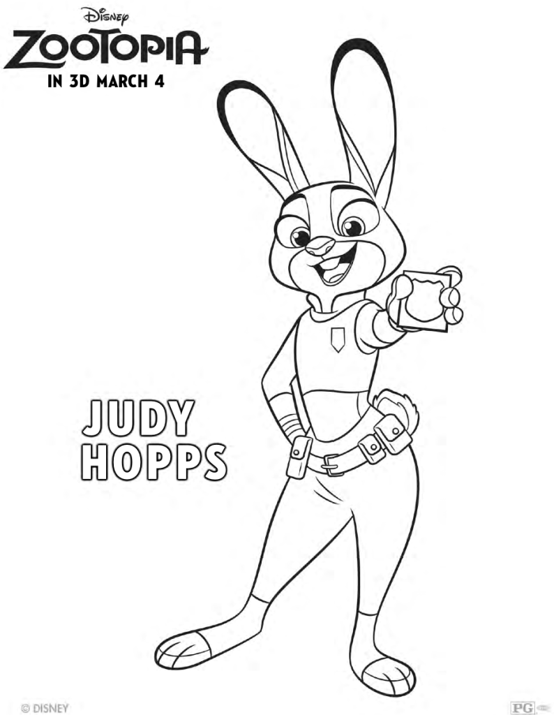 Zootopia Activity Sheets